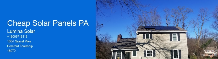 Cheap Solar Panels PA