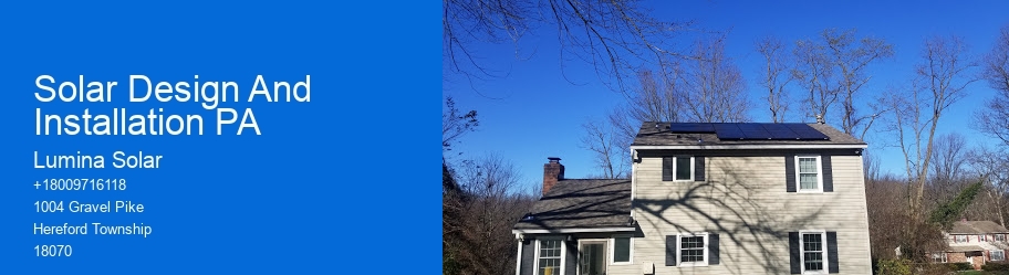 Solar Design And Installation PA