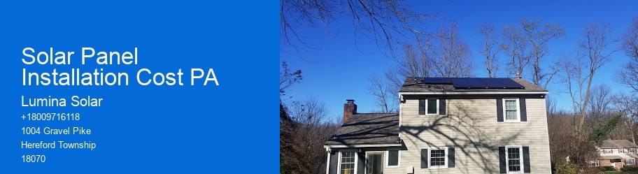 Solar Panel Installation Cost PA